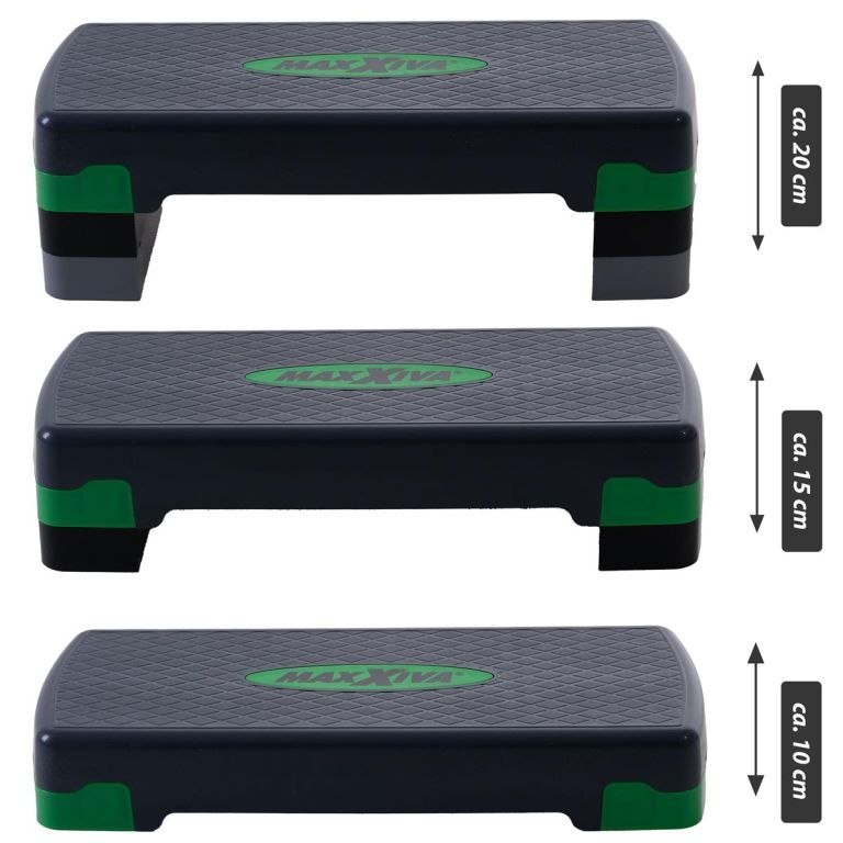 Stepper MAXXIVA, regulowana wysokość, zielony